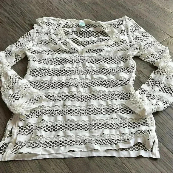 MOON Splash | White fish  net bathing cover - Picture 2 of 7